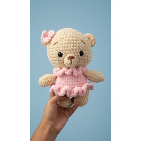 CROCHET BALLERINA TEDDY BEAR