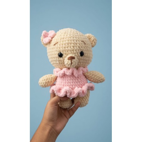 CROCHET BALLERINA TEDDY BEAR