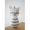 Zebra Stick Crochet Rattle Toy-Teething Relief & Easy to Grasp-For Infants