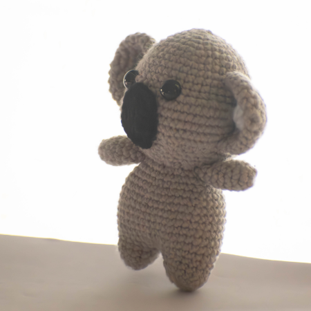 Mini Crocheted Koala - Handmade Plush Toy | cuddlingcrochet