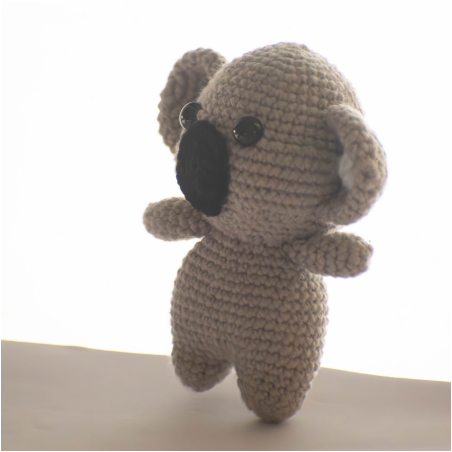 Mini Crocheted Koala - Handmade Plush Toy | cuddlingcrochet